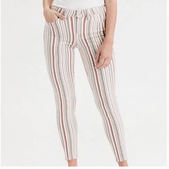 American Eagle Multicolour Stripe Jeans​​​ - Picture 1 of 15